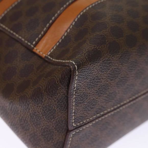 CELINE Macadam Canvas Hand Bag PVC Brown Auth 75226 - Picture 16 of 16